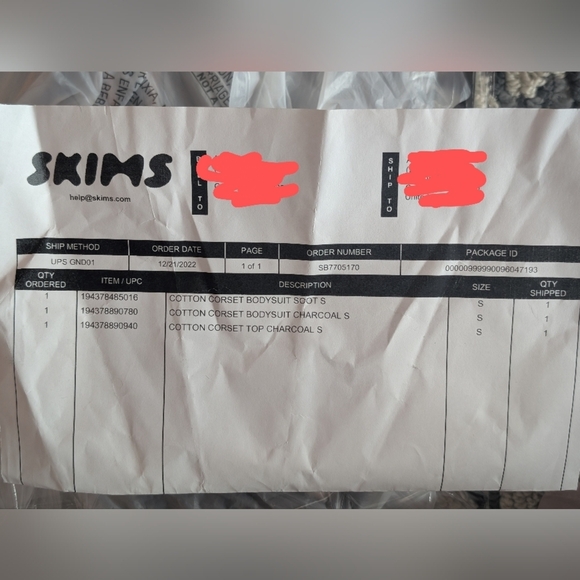 Skims | Cotton Corset Top | Charcoal - Picture 6 of 6